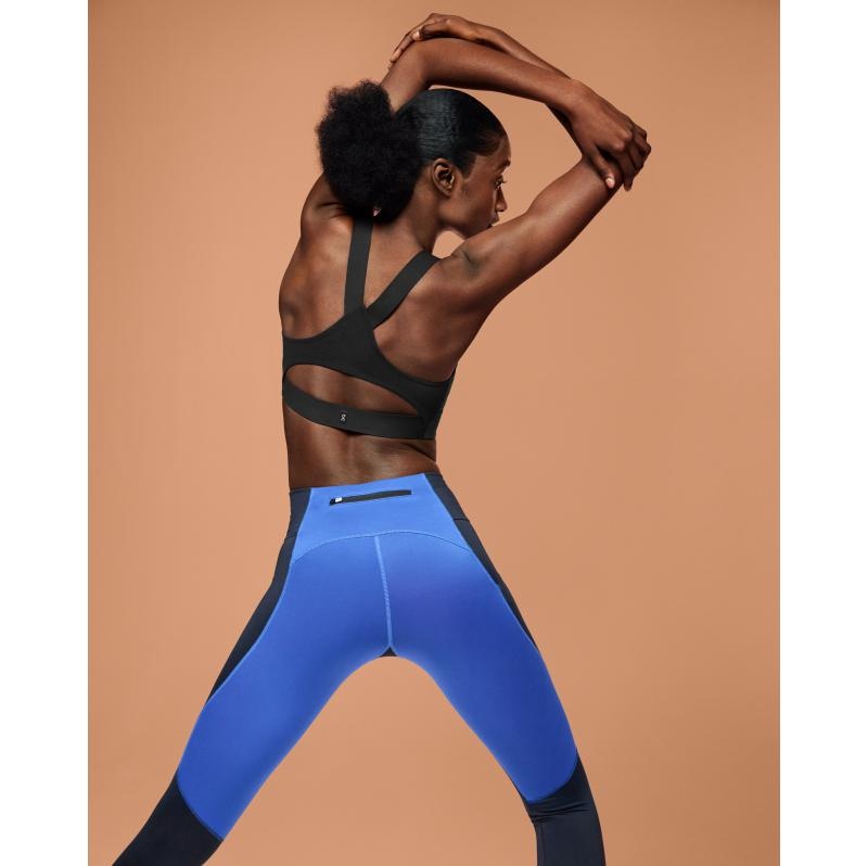 On Running Performance Tights 7/8 Women's Pant Navy | Cobalt | JSZLU-2680