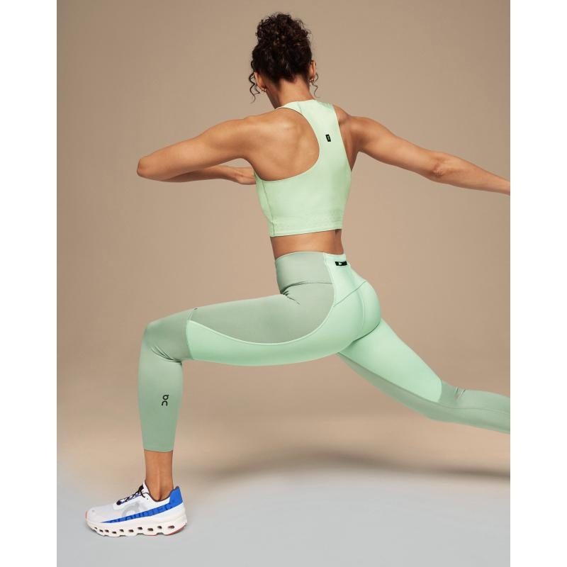 On Running Performance Tights 7/8 Women's Pant Moss | Creek Mint | FWBTN-6128