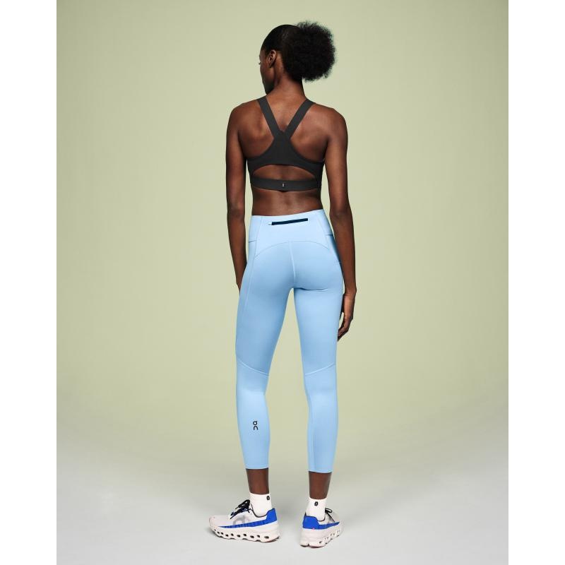 On Running Performance Tights 7/8 Women's Pant Stratosphere Blue | VEDTH-3240