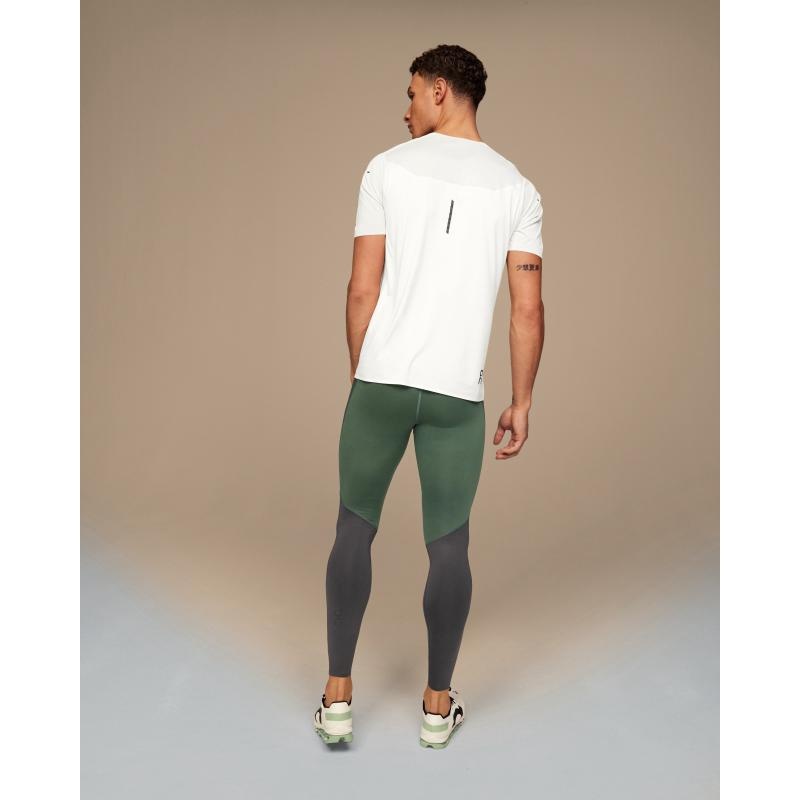 On Running Performance Tights Men's Pant Shadow | Ivy White | KCRHU-2940