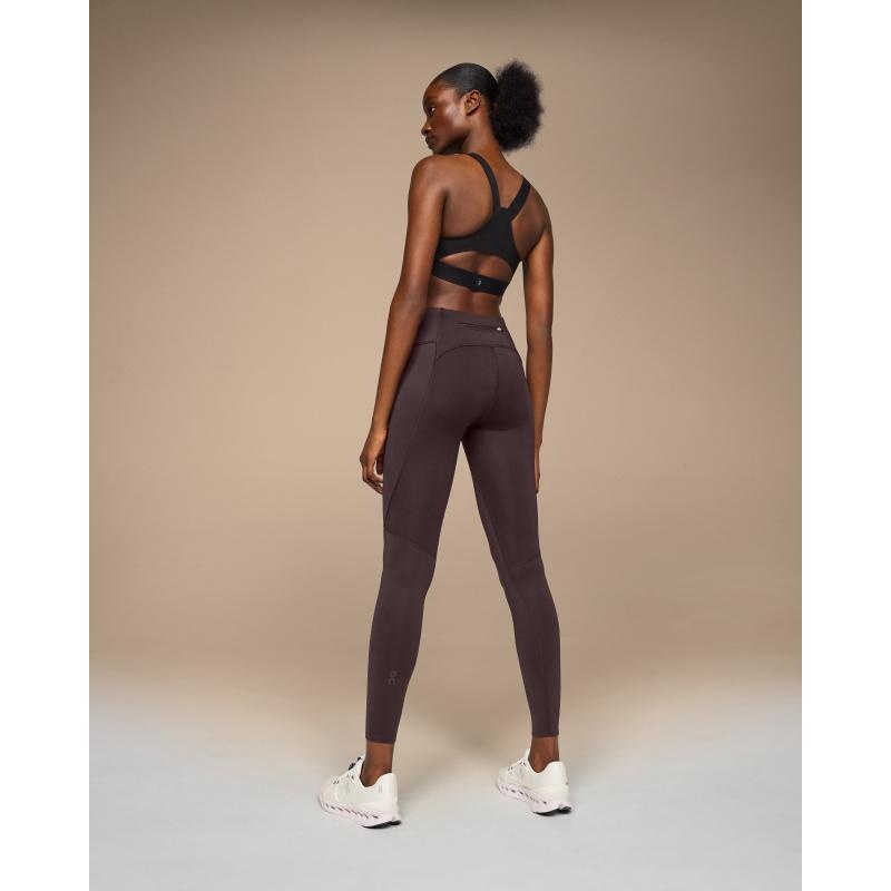 On Running Performance Tights Women's Pant Ox Brown | KNFGQ-7015