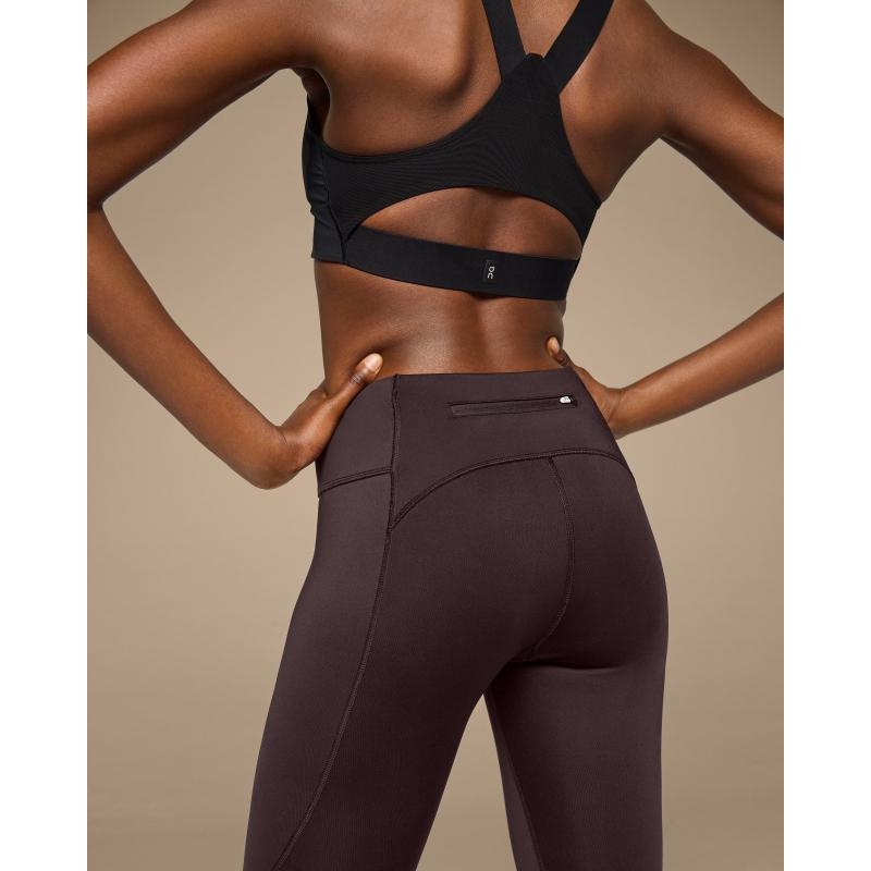 On Running Performance Tights Women's Pant Ox Brown | KNFGQ-7015