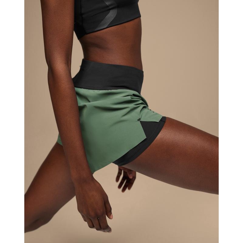 On Running Running Women's Short Ivy | Shadow Green | SWYKD-9234