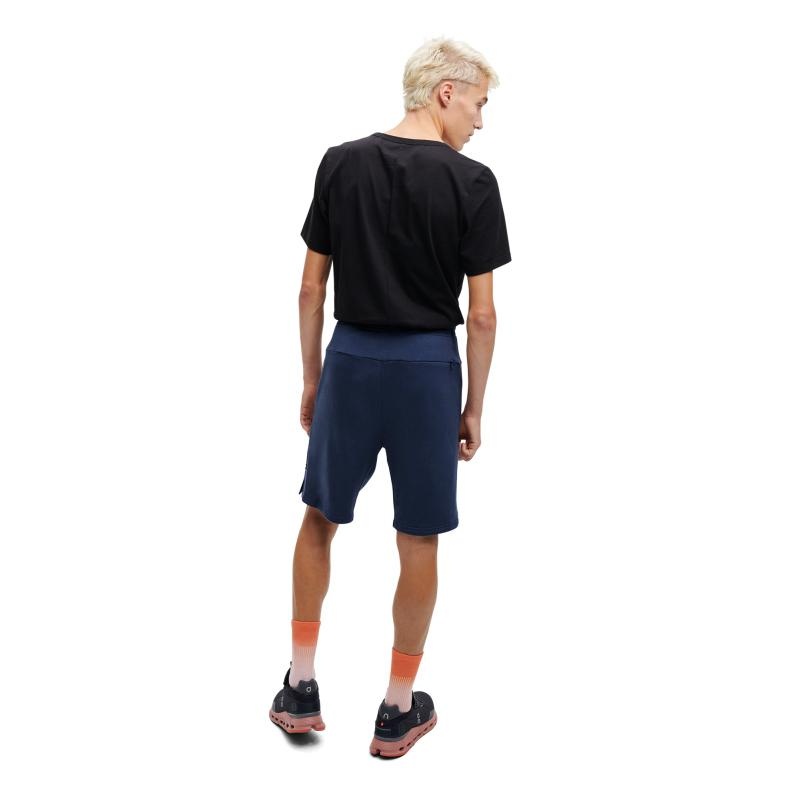 On Running Sweat Men's Short Navy | MQWVJ-3684