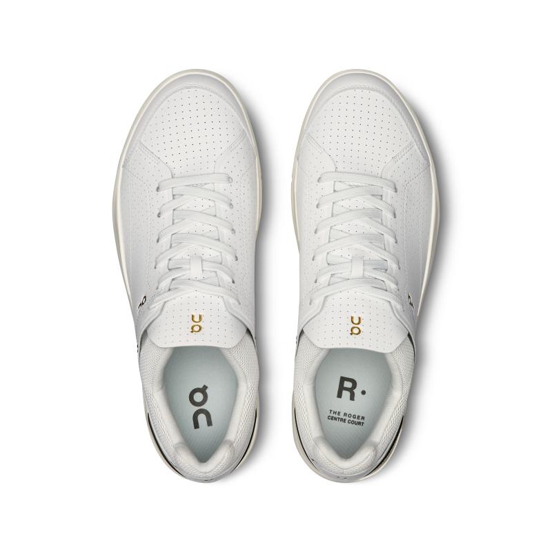 On Running THE ROGER Centre Court Men's Life Shoes White | Olive | GNFBE-9862