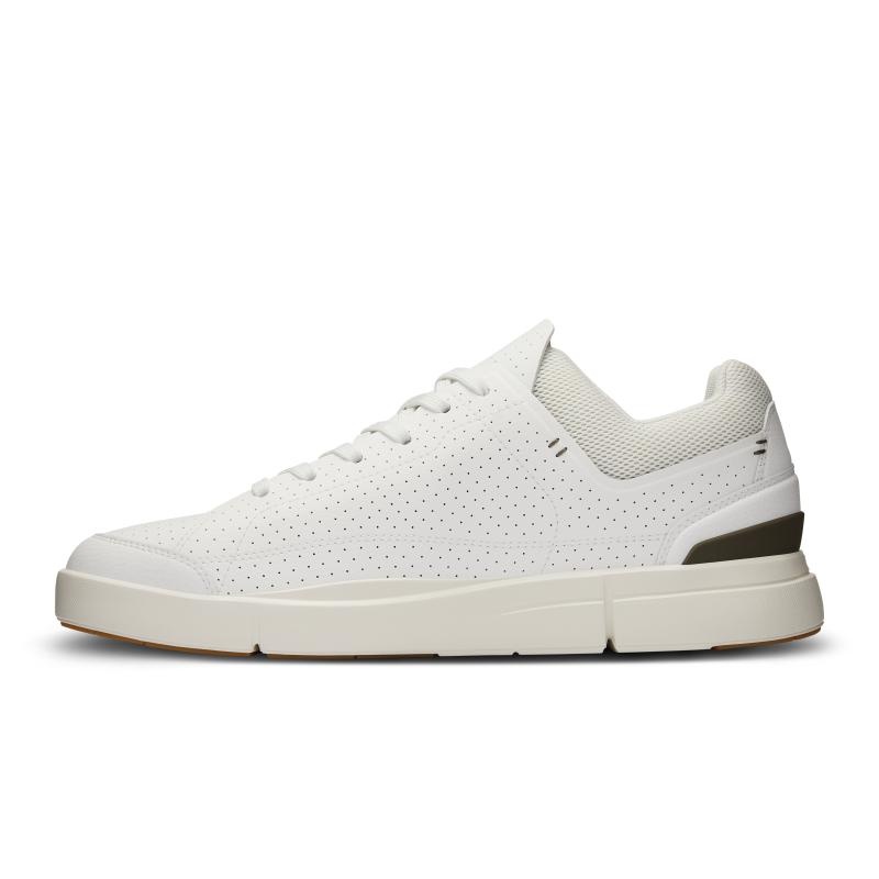 On Running THE ROGER Centre Court Men's Life Shoes White | Olive | GNFBE-9862