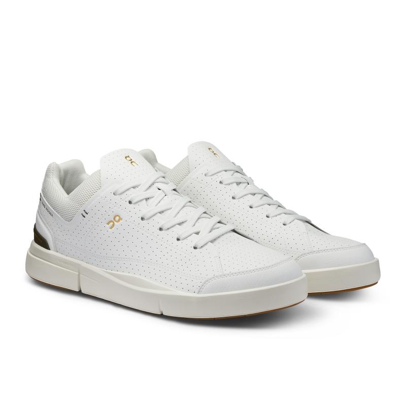 On Running THE ROGER Centre Court Men's Life Shoes White | Olive | GNFBE-9862