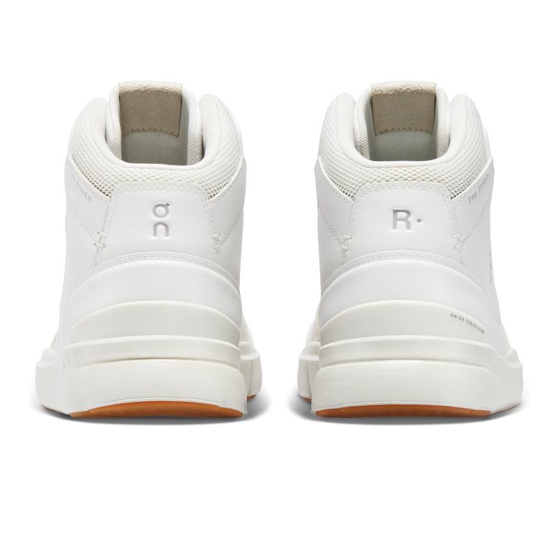 On Running THE ROGER Clubhouse Mid Men's Life Shoes White | Sand | VJALF-5684