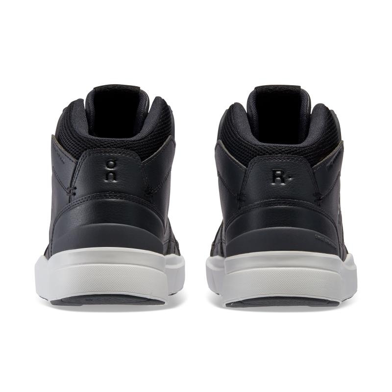 On Running THE ROGER Clubhouse Mid Women's Lifestyle Shoes Black | Eclipse | YZNQE-1730