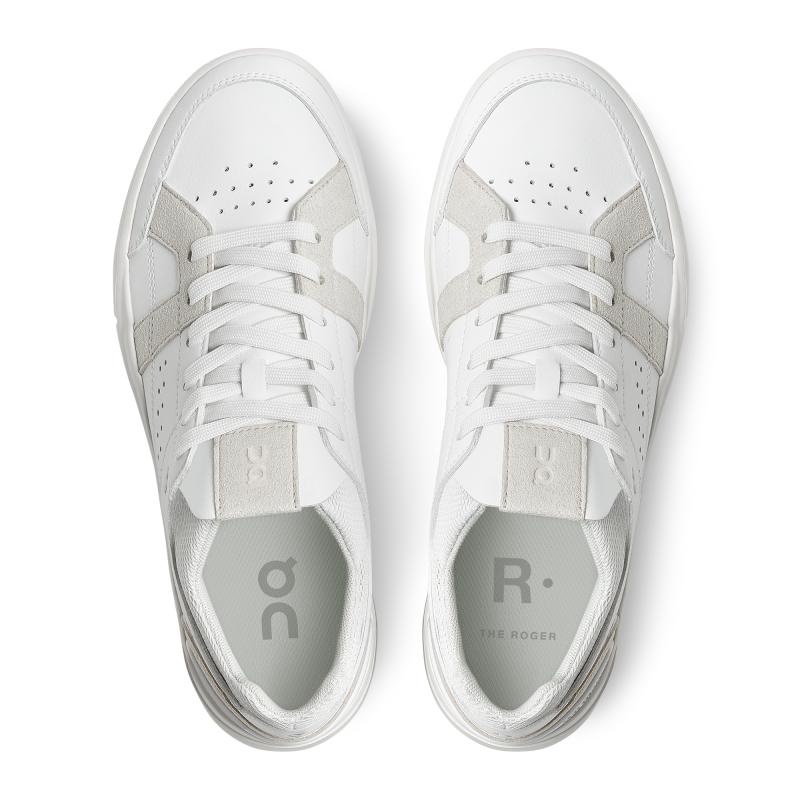 On Running THE ROGER Clubhouse Women's Lifestyle Shoes White | Sand | LZQYE-4530