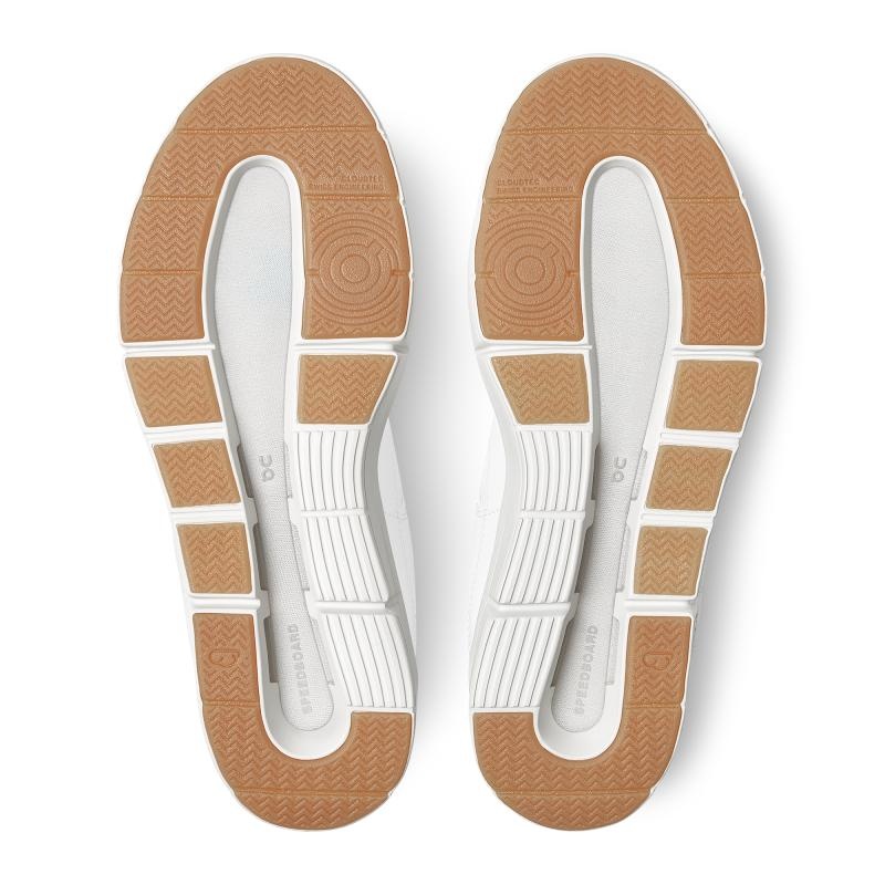 On Running THE ROGER Clubhouse Women's Lifestyle Shoes White | Sand | LZQYE-4530