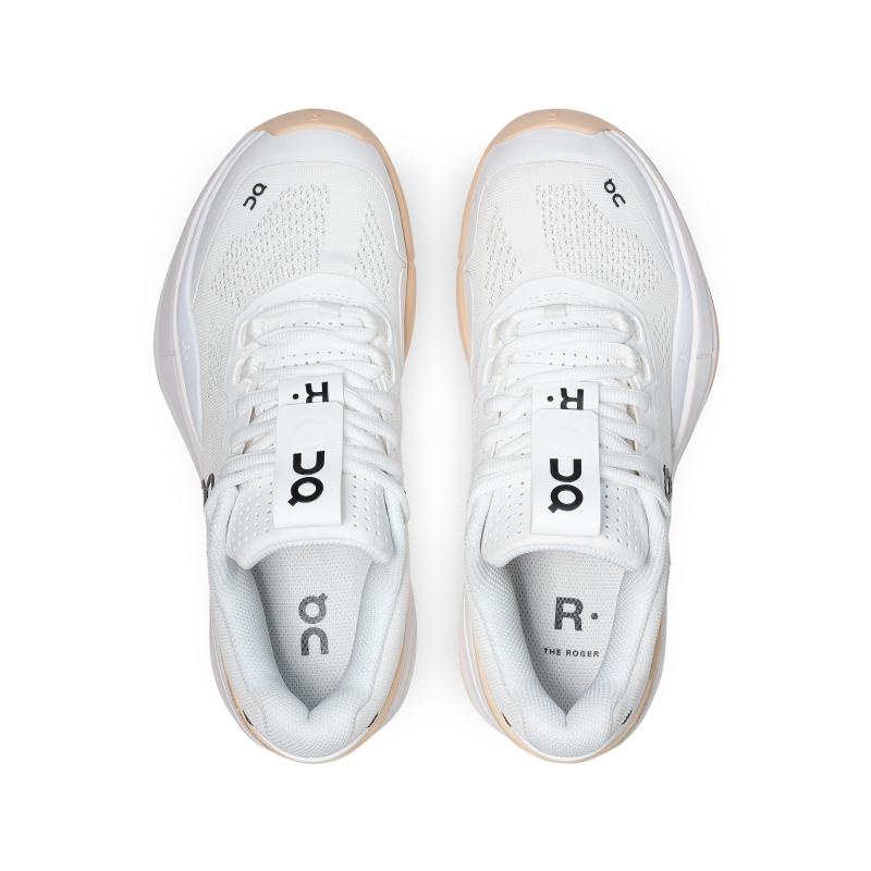 On Running THE ROGER Pro Clay Women's Tennis Shoes Clay White | Savannah | QKFGA-0157