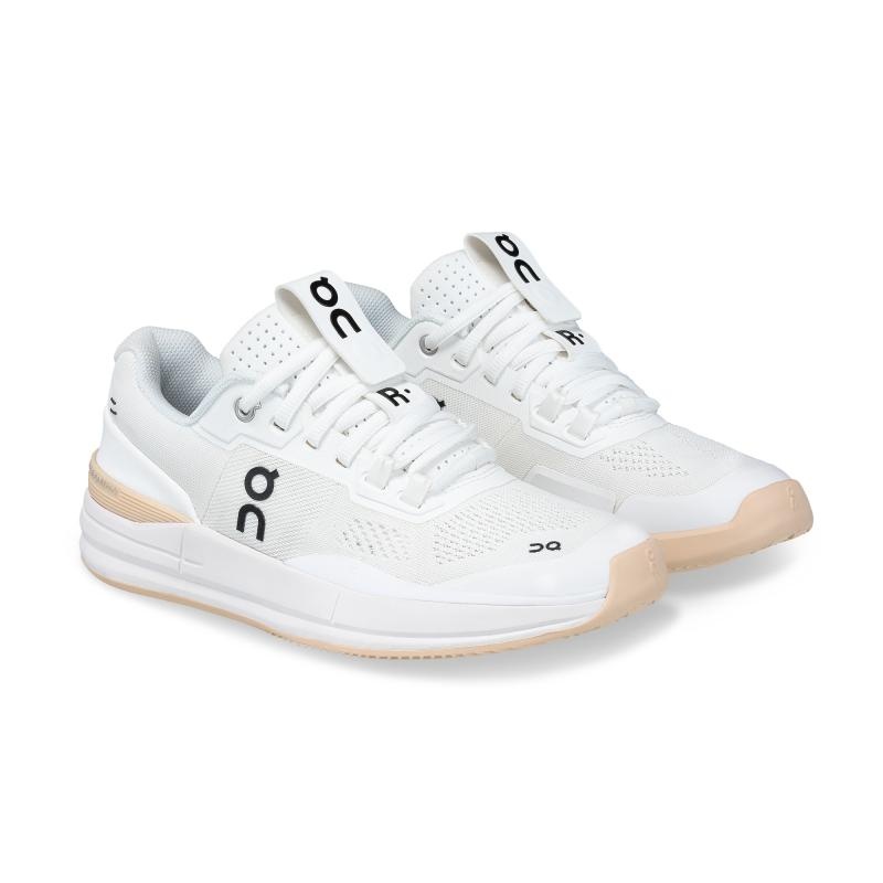 On Running THE ROGER Pro Clay Women's Tennis Shoes Clay White | Savannah | QKFGA-0157