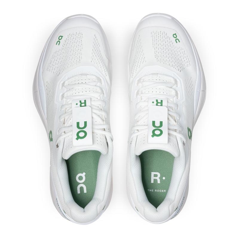 On Running THE ROGER Pro Men's Tennis Shoes White | Green | ASWYL-6307