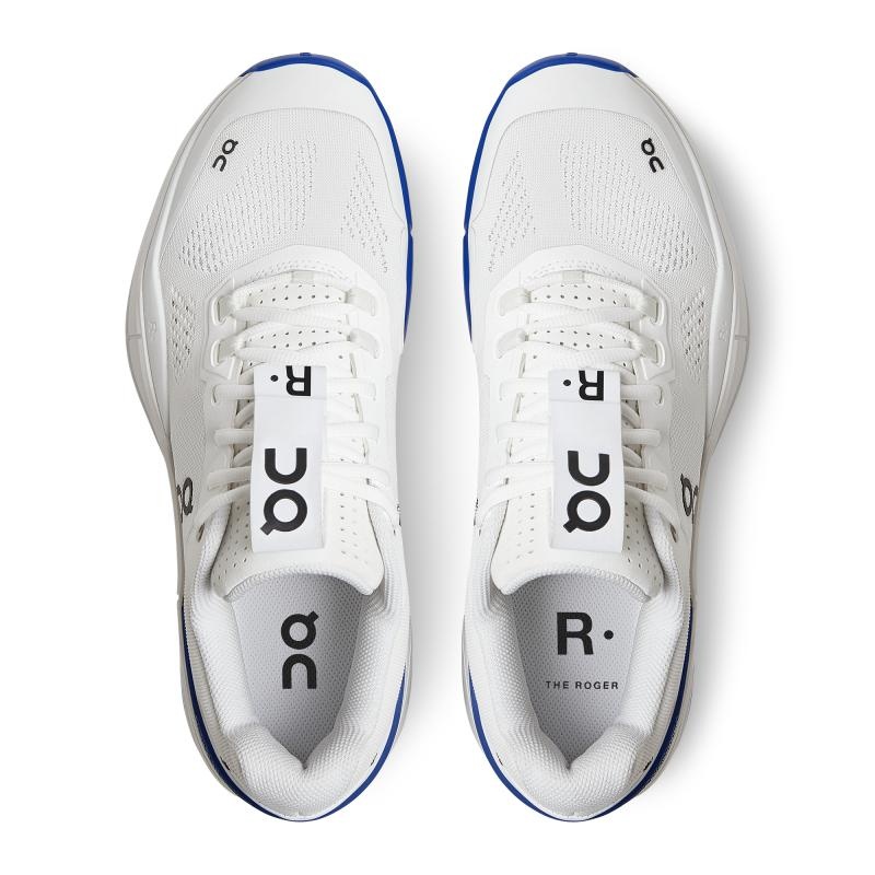 On Running THE ROGER Pro Men's Tennis Shoes White | Indigo | KLAZB-7291