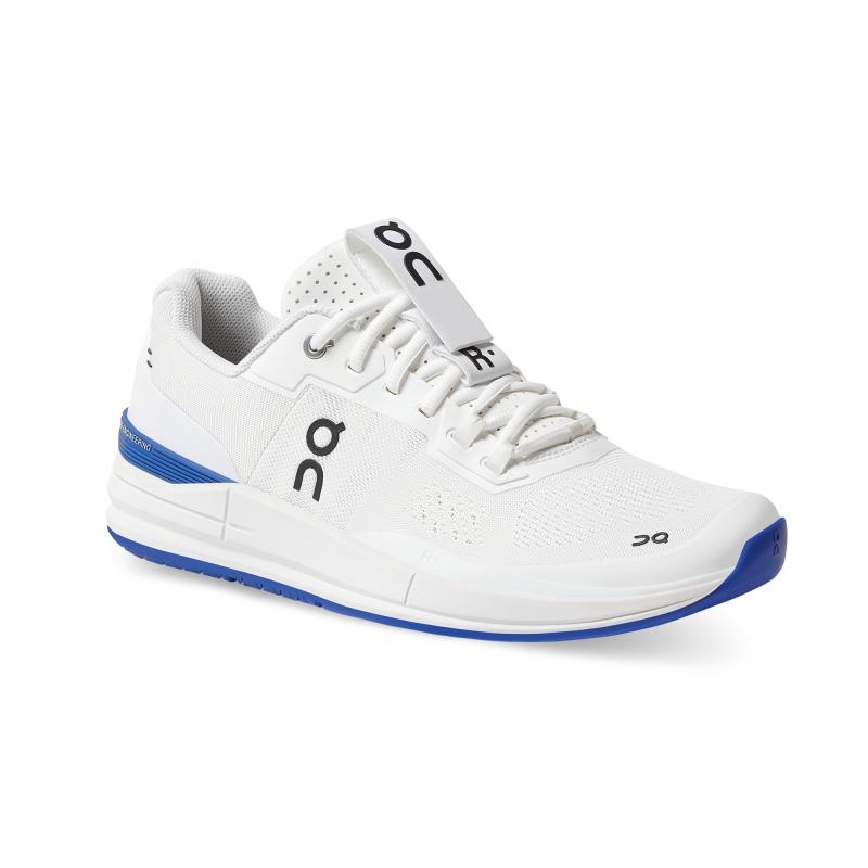 On Running THE ROGER Pro Men's Tennis Shoes White | Indigo | KLAZB-7291