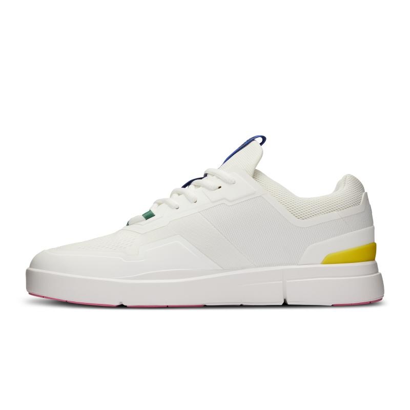 On Running THE ROGER Spin Men's Life Shoes Undyed-White | Yellow | OBIDU-2487