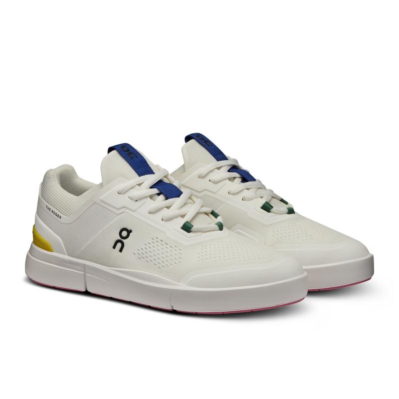 On Running THE ROGER Spin Women's Lifestyle Shoes Undyed-White | Yellow | GXEIF-1239