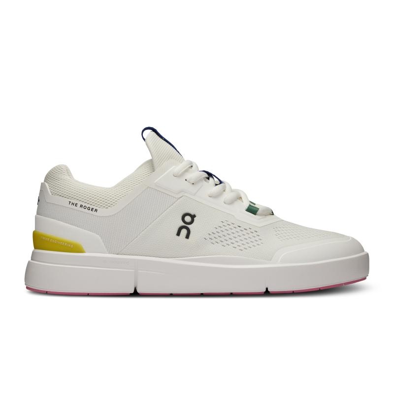 On Running THE ROGER Spin Women\'s Lifestyle Shoes Undyed-White | Yellow | GXEIF-1239