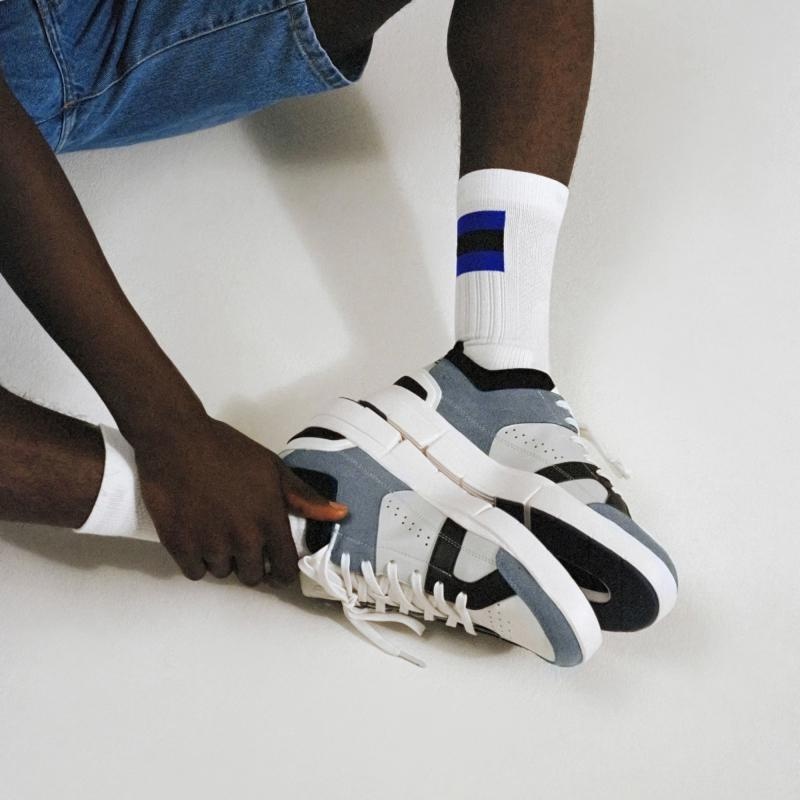 On Running Tennis Men's Sock White | Indigo | BNWLD-5618