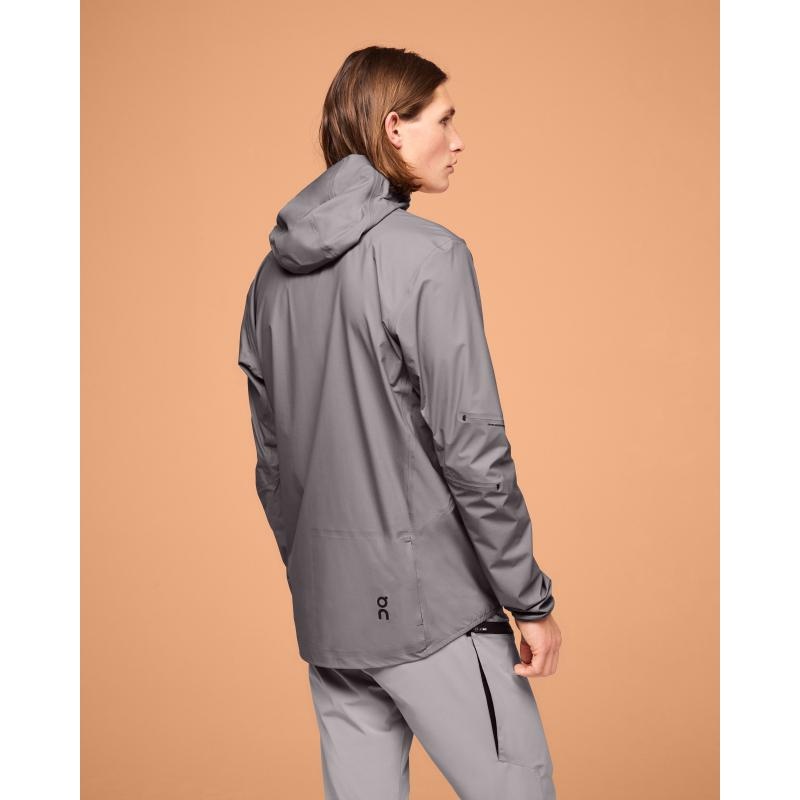 On Running Waterproof Anorak Men's Jacket Zinc Grey | TUMEY-3648