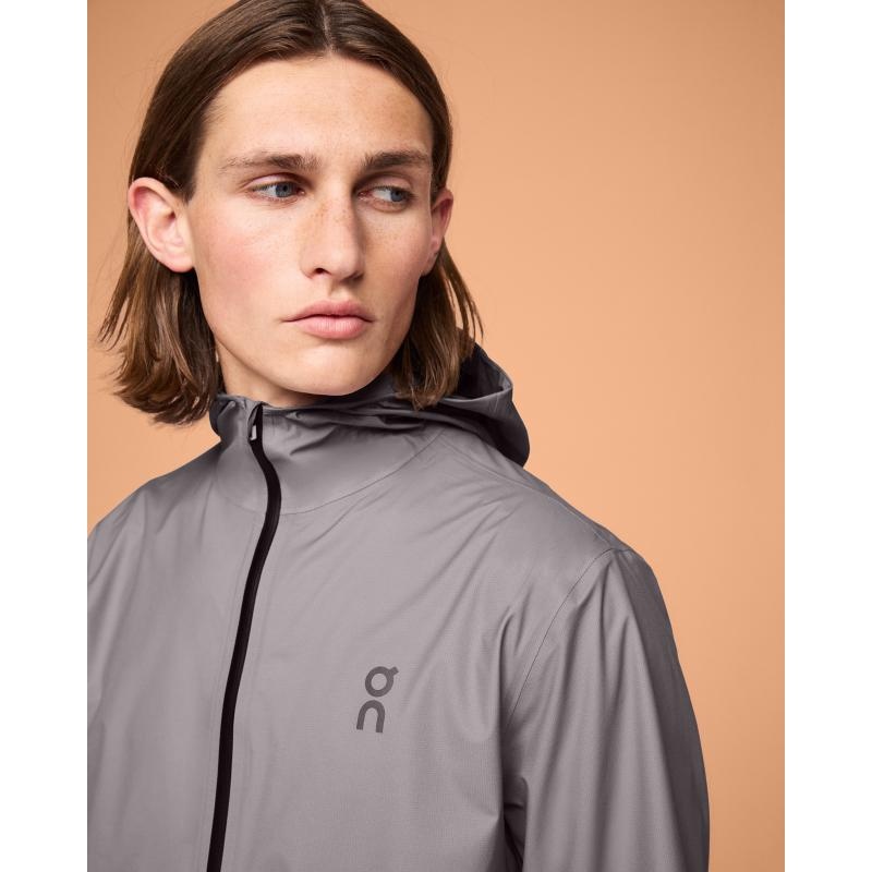 On Running Waterproof Anorak Men's Jacket Zinc Grey | TUMEY-3648