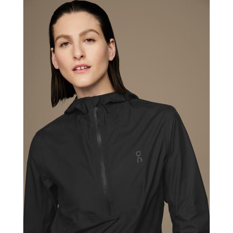 On Running Waterproof Anorak Women's Jacket Black | TILRK-8796