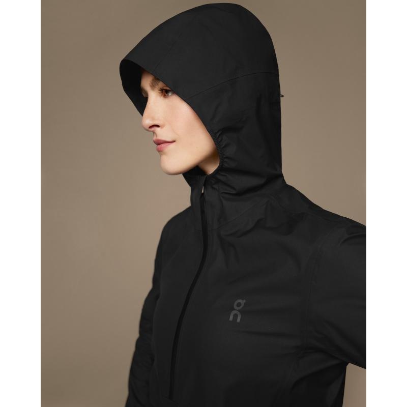 On Running Waterproof Anorak Women's Jacket Black | TILRK-8796