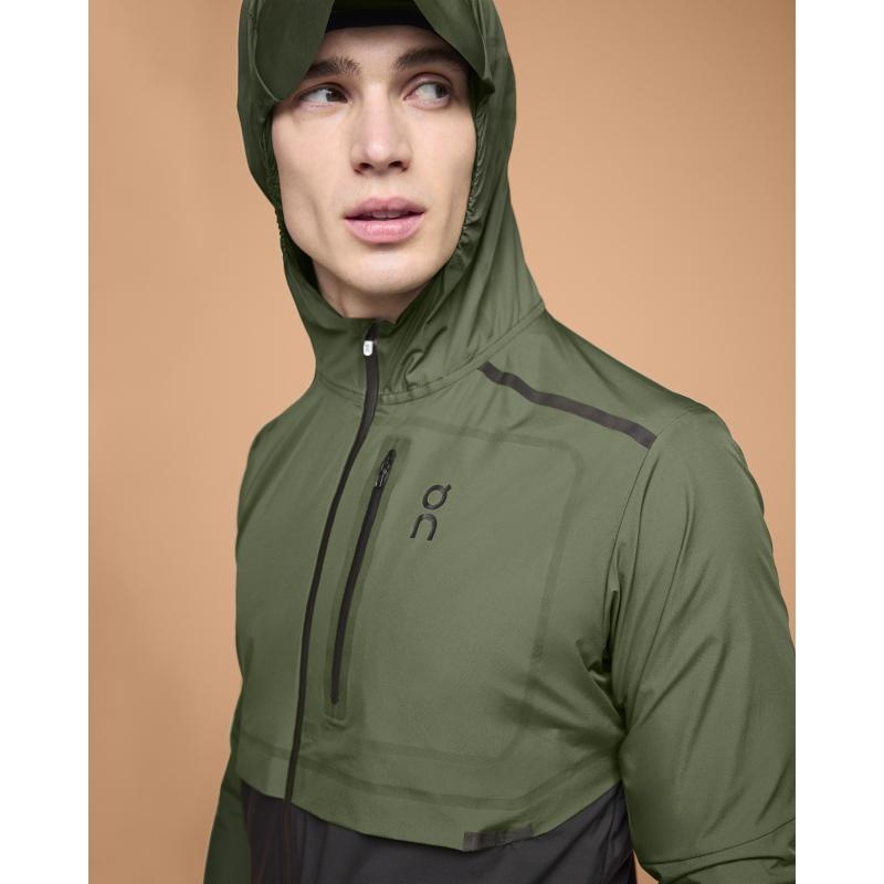 On Running Weather Men's Jacket Taiga | Shadow Green | LMWRJ-0497