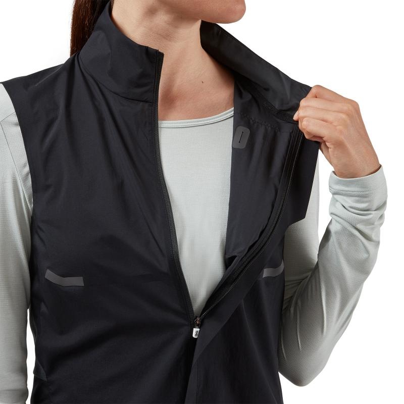 On Running Weather Women's Vest Black | TAPSB-9405