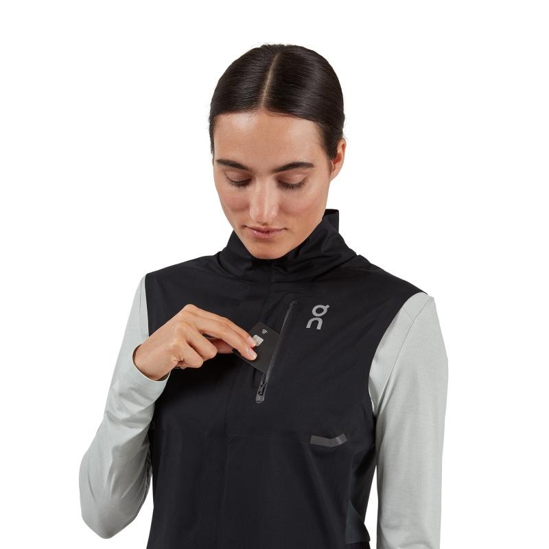 On Running Weather Women's Vest Black | TAPSB-9405