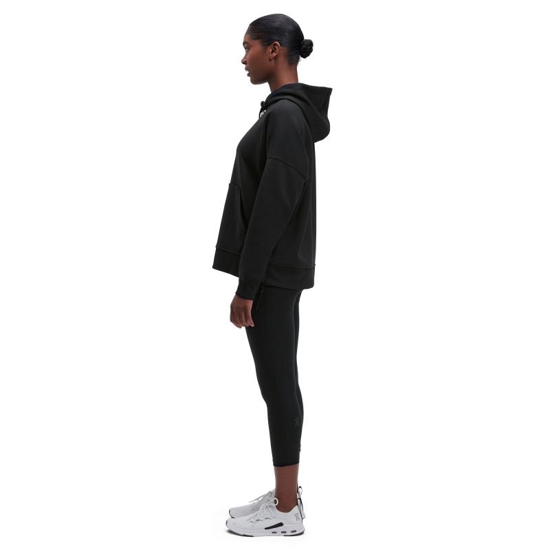 On Running Women's Hoodie Black | YNOFL-4875