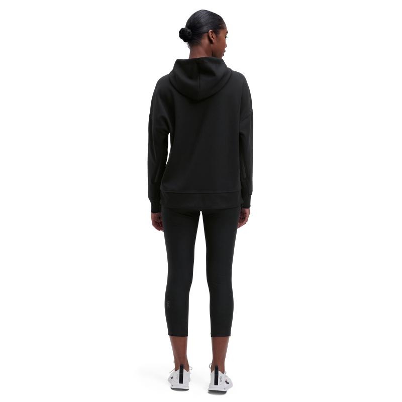 On Running Women's Hoodie Black | YNOFL-4875