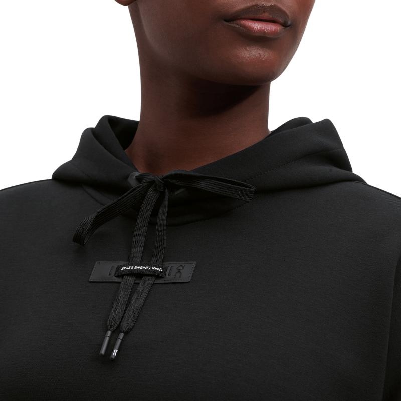 On Running Women's Hoodie Black | YNOFL-4875