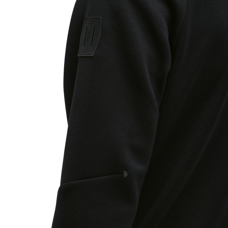 On Running Zipped Men's Hoodie Black | NCBQG-5601