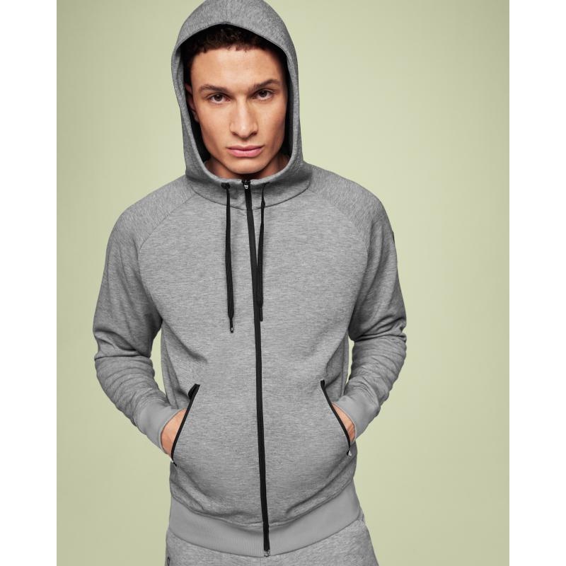 On Running Zipped Men's Hoodie Grey | ONBPY-3016